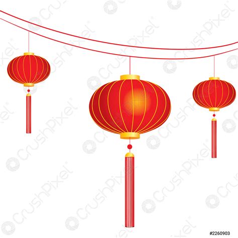 Chinese New Year Lanterns - stock vector 2260903 | Crushpixel