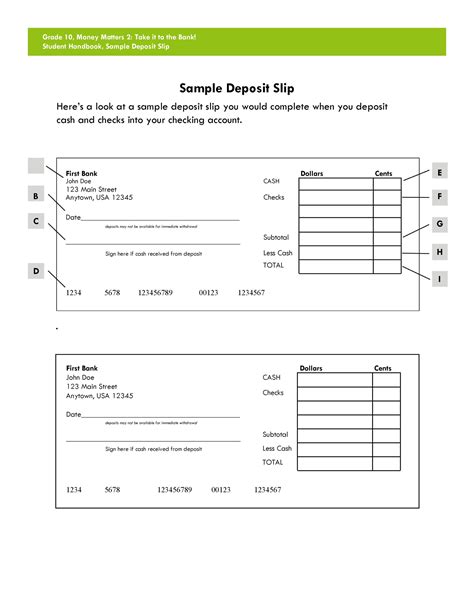 37 Bank Deposit Slip Templates & Examples ᐅ TemplateLab