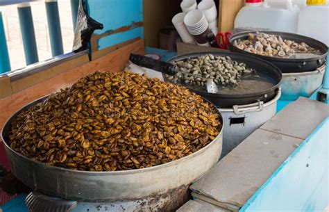 Beondegi, Street Food in Busan/South Korea. Stock Image - Image of ...