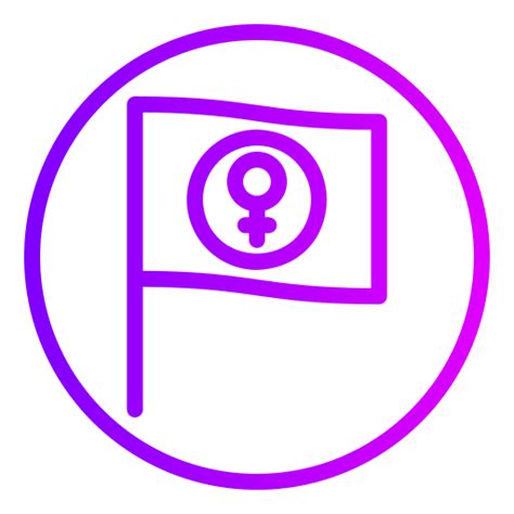 Feminism Generic gradient outline icon