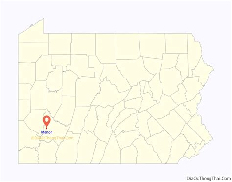 Map of Manor borough, Pennsylvania