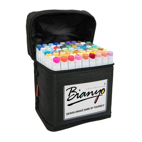 Bianyo Classic Series Alcohol-Based Dual Tip Art Markers, Set of 72 ...