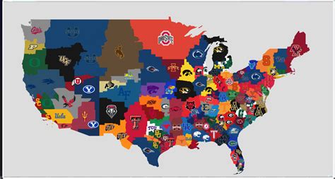 College Football Imperialism Map 2021 - Football - Surly Horns