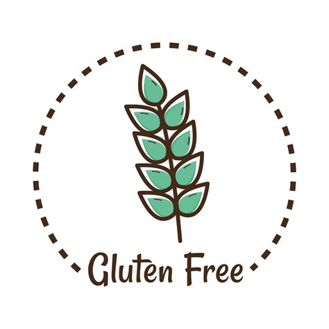 gluten free product label 4209866 Vector Art at Vecteezy