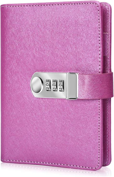 Amazon.com : ARRLSDB Password Diary with Lock, PU Leather Combination ...