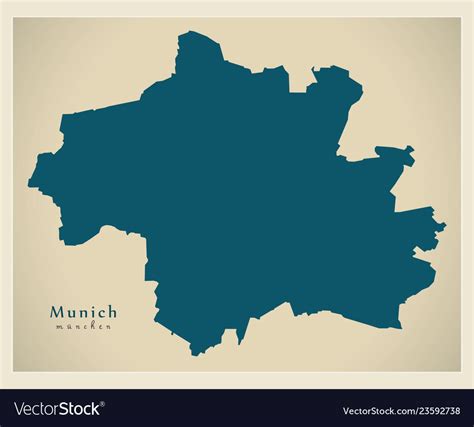 Modern city map - munich city of germany de Vector Image