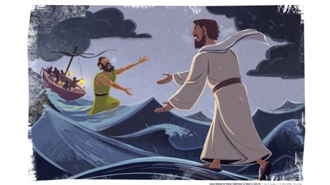 Peter Walks on Water - Trust in Jesus by K'Lynn Clark