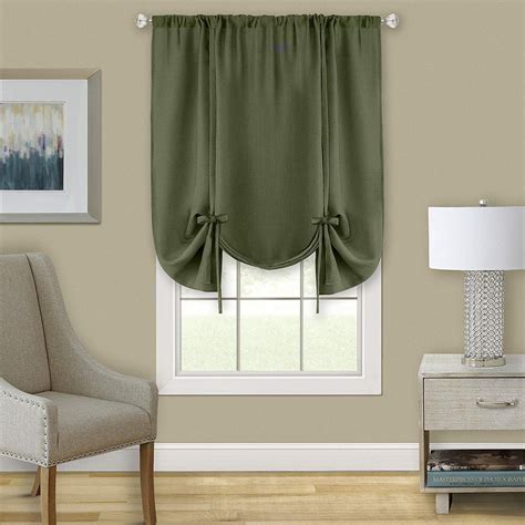 Woven Trends Two-Tone Window Curtain Shade Drapes, Room Darkening Shade ...