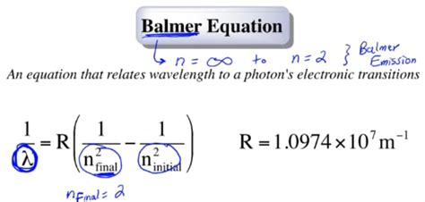 Bohr and Balmer Equations - Chemistry Video | Clutch Prep