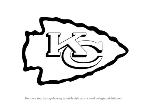 Learn How to Draw Kansas City Chiefs Logo (NFL) Step by Step : Drawing ...