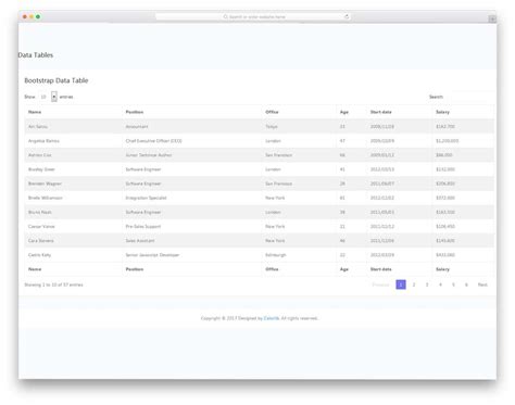 33 Bootstrap Datatable Examples For Simple And Complex Web Tables