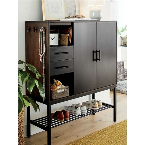 Tatum Entryway Shoe Storage Cabinet + Reviews | Crate and Barrel ...