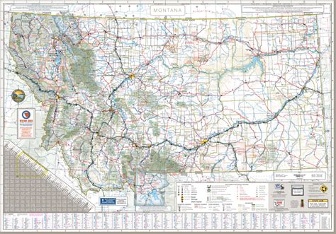 Montana Road Map - Discovering Montana