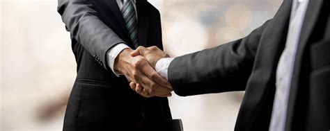 Handshake of customer and investor or hand of successful business ...