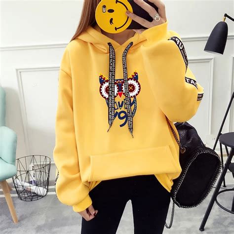 winter cute hoodies women christmas sweatshirt bts pullover hooded ...