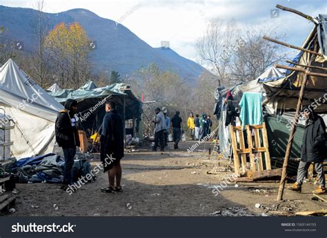 Bihac,Bosnia and Herzegovina 30 Oct 2019: Refugee and migrant camp ...