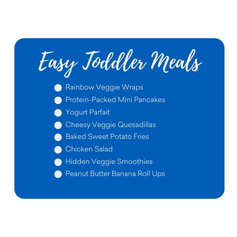 Easy and Nutritious Toddler Meals for a Healthy Start - Blog