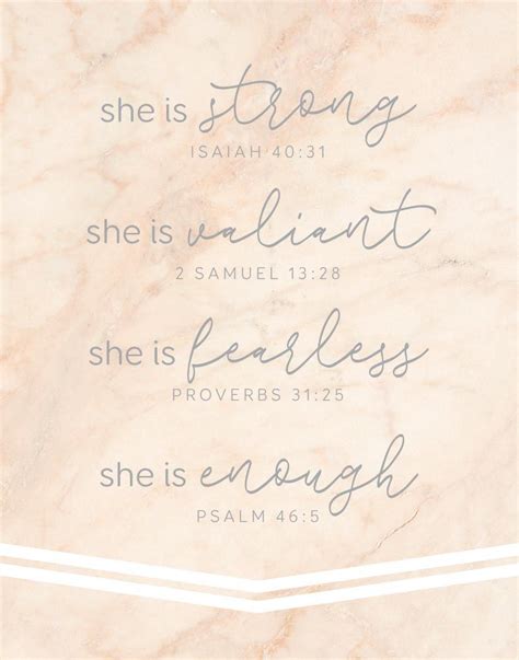 Inspirational Bible Verses About Strength For Women