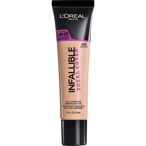 L'Oreal Paris Infallible Total Cover Foundation, Natural Beige - Shop ...