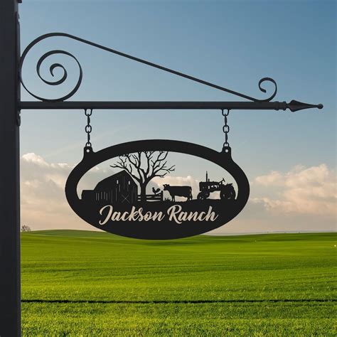 Custom Metal Ranch Sign Metal Barn Sign Name Sign Metal Farm Sign Metal ...