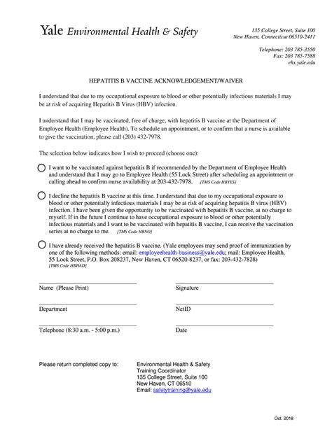 Hepatitis B Vaccine Documentation 2018-2024 Form - Fill Out and Sign ...