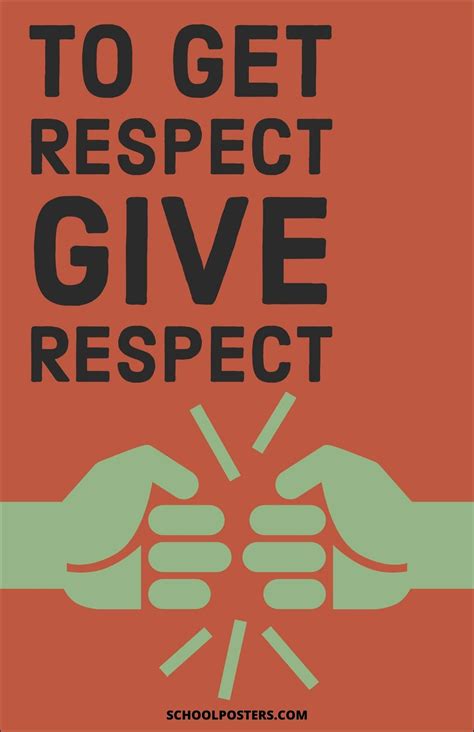 To Get Respect, Give Respect Poster | Good relationship quotes ...