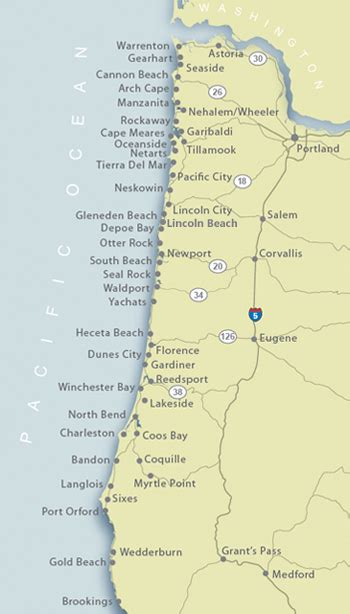 Map Of Oregon Coast Towns – Verjaardag Vrouw 2020