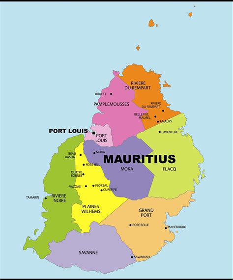 Mauritius Map