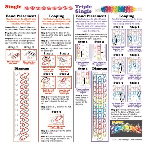 Rainbow Loom Printable Instructions