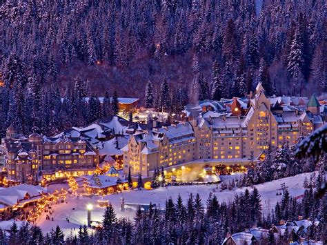 Just another mid-winter night in Whistler village. #Whistler ...