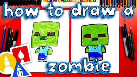 How To Draw Minecraft Zombie Cartoon