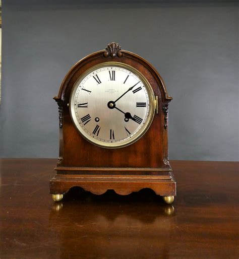 Small Mahogany Mantel Clock, Webster, London | Olde Time Antique Clocks ...