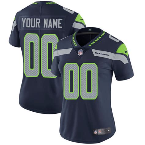 Nike Seattle Seahawks Customized Steel Blue Team Color Stitched Vapor ...