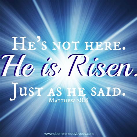 He Is Risen | He is Risen. Just as He said. -Matthew 28:6 | He is risen ...