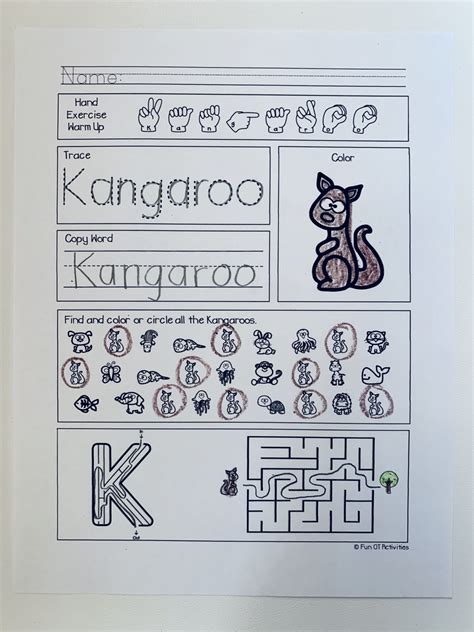 Animal Alphabet Printable Worksheets - Your Therapy Source