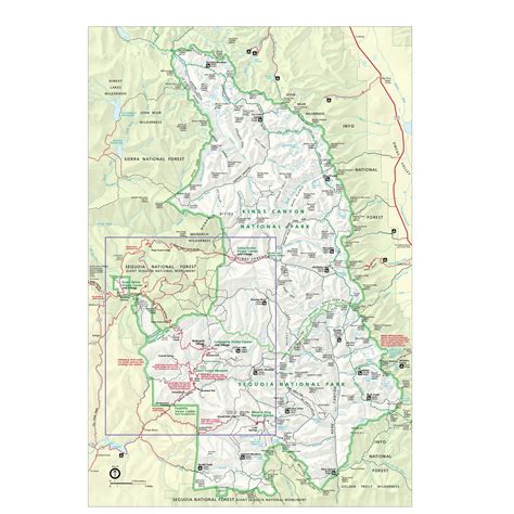 Printable Map Of Sequoia National Park