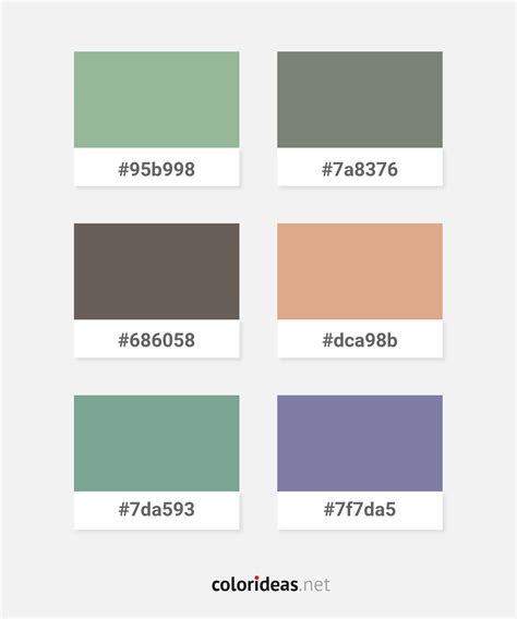 Dark Gray – Cadet Blue – Slate Gray Color combinations Palette | Color ...