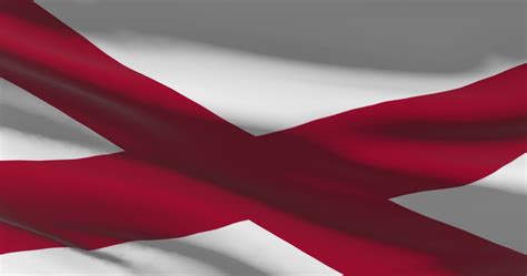 Alabama state flag waving background. 4K backdrop 21088040 Stock Video ...