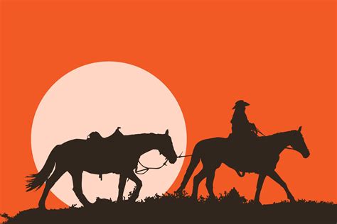 Horse Cowboy Sunset Silhouette Free Stock Photo - Public Domain Pictures