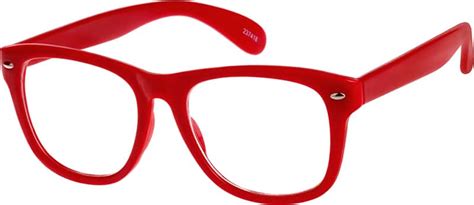 Red Oversized Square Eyeglasses & Sunglasses #2374 | Zenni Optical ...