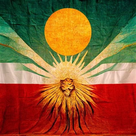 prompthunt: lion and sun flag iran peaple dance