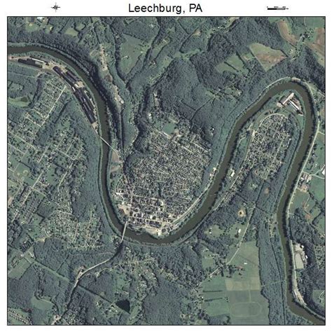 Aerial Photography Map of Leechburg, PA Pennsylvania