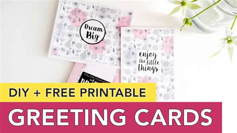 Greeting Card Idea + Free Printable | Easy DIY Minimal Chic Cards You ...