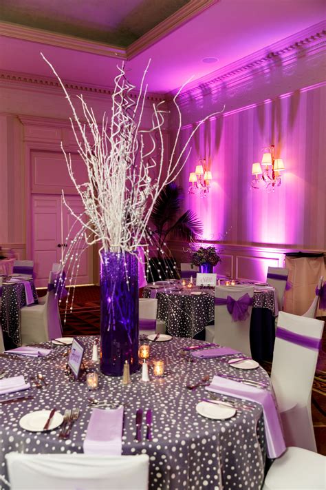 Rebecca's Pretty in Purple Bat Mitzvah Bat Mitzvah, Rebecca, Table ...