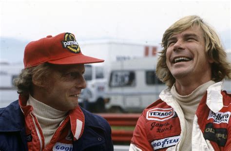 Niki Lauda and James Hunt, one of F1's greatest rivalries : r ...