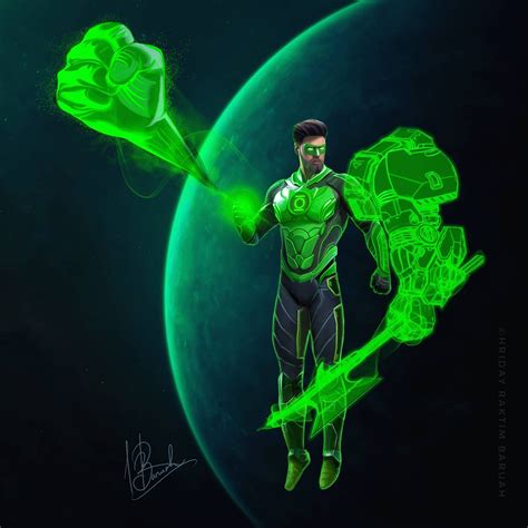 ArtStation - GREEN LANTERN concept by Hriday Raktim Baruah