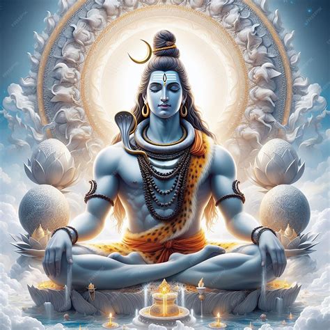 Lord shiva 3d wallpaper banner Mahadev ai generated | Premium AI ...