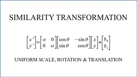 Similarity Transformation - YouTube