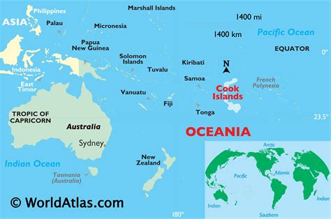 Where Are The Cook Islands On A Map - Fernandina Beach Map