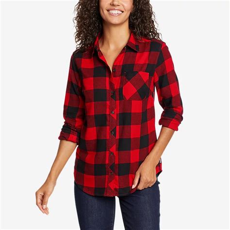 Women's Forest Flannel Shirt | Eddie Bauer Outlet